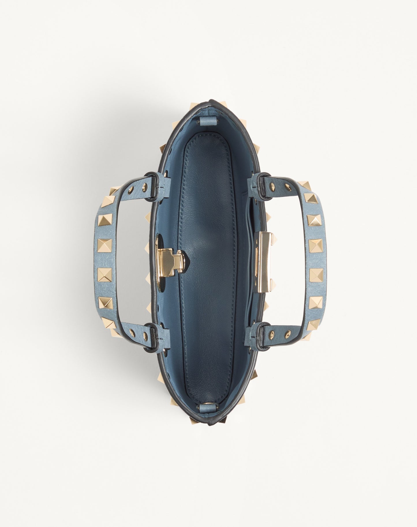 Rockstud Mini Shopping Bag In Grainy Calfskin