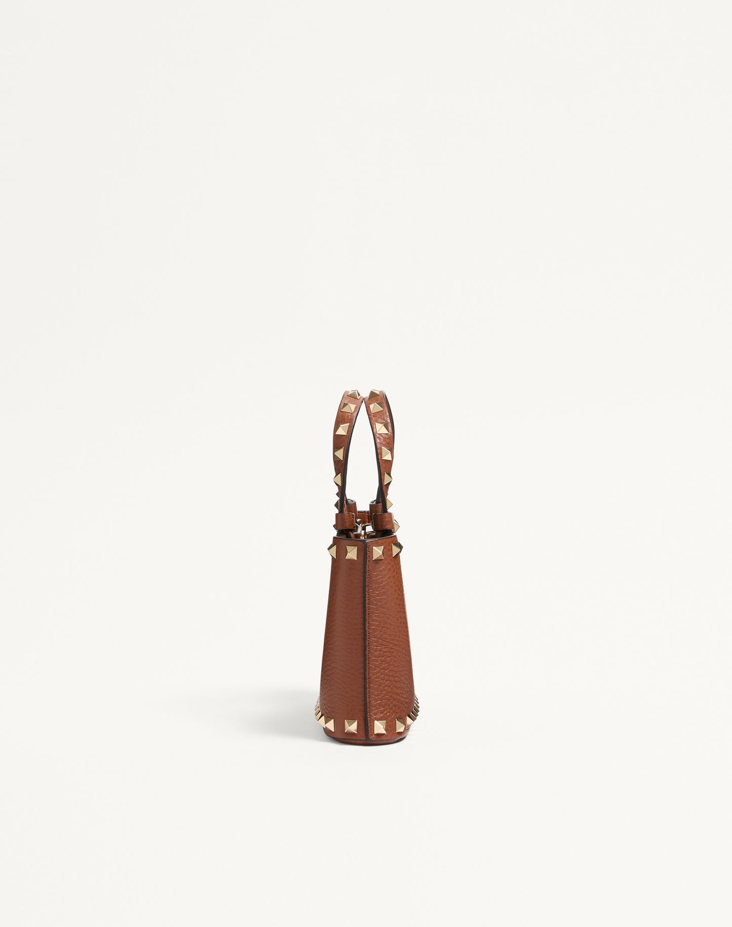 Rockstud Mini Shopping Bag In Grainy Calfskin