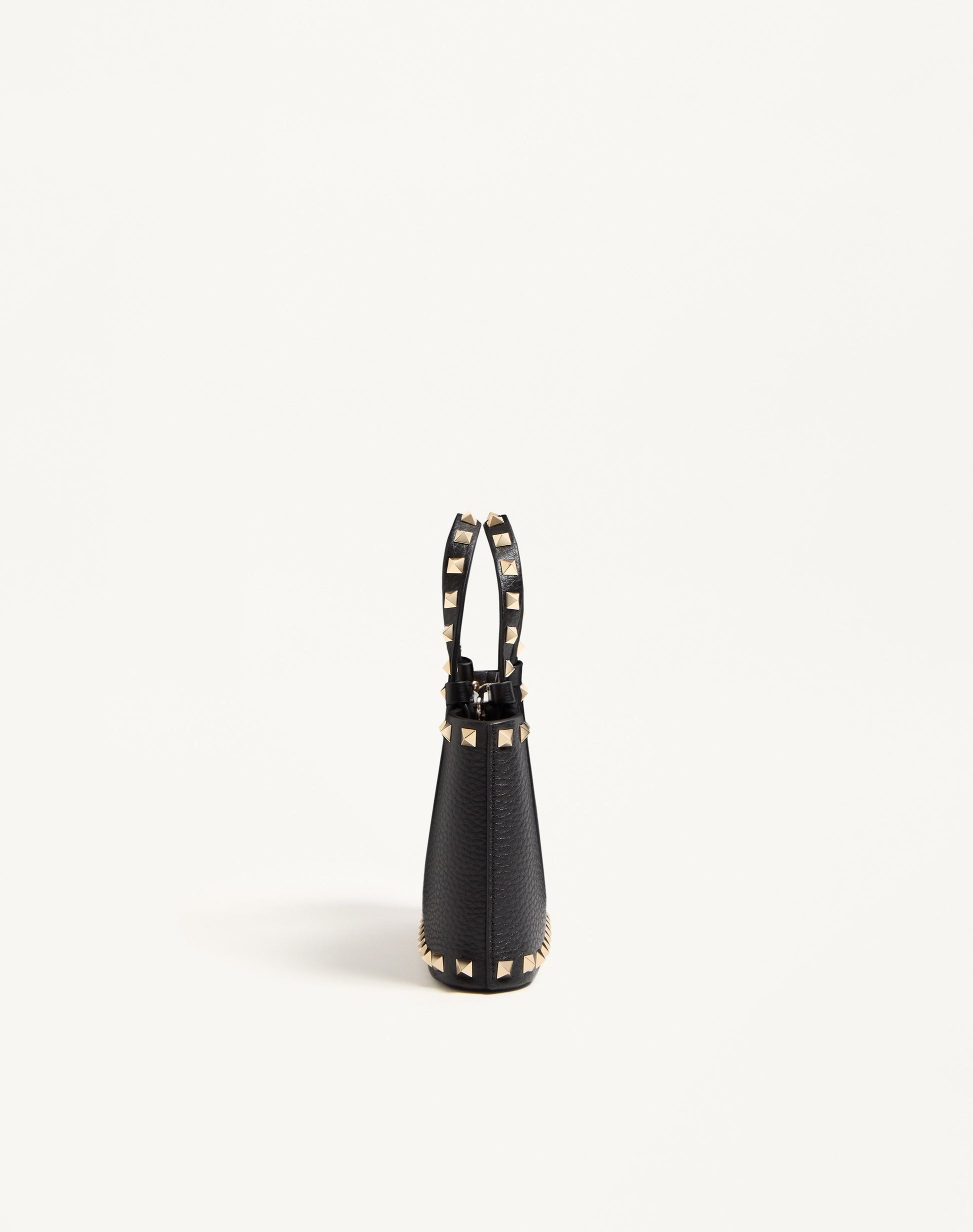 Rockstud Mini Shopping Bag In Grainy Calfskin