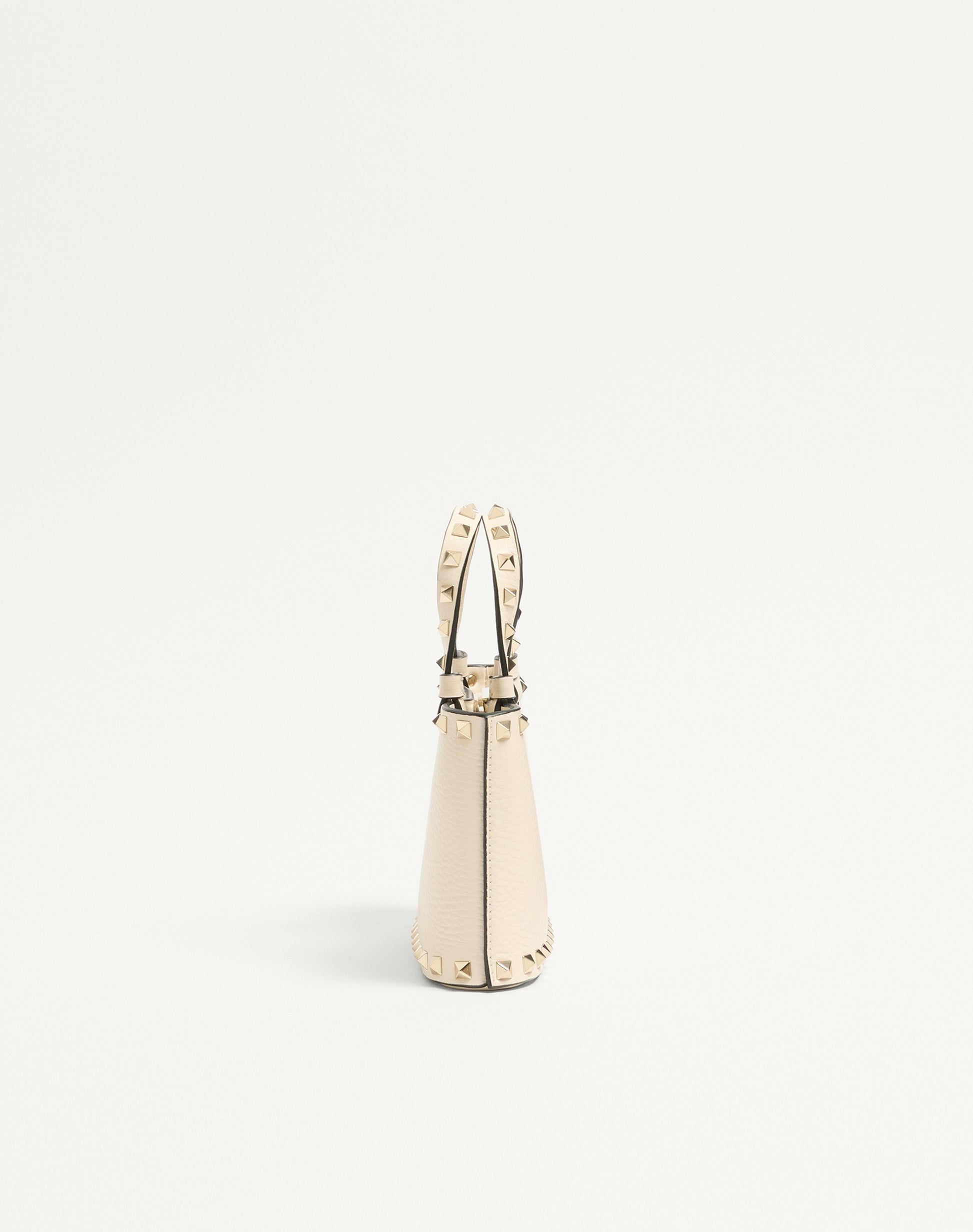 Rockstud Mini Shopping Bag In Grainy Calfskin