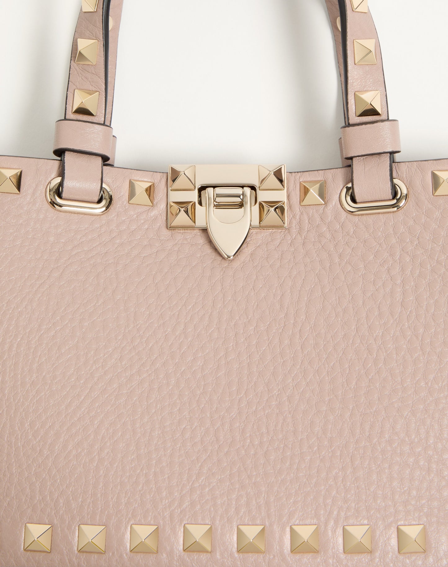 Rockstud Mini Shopping Bag In Grainy Calfskin
