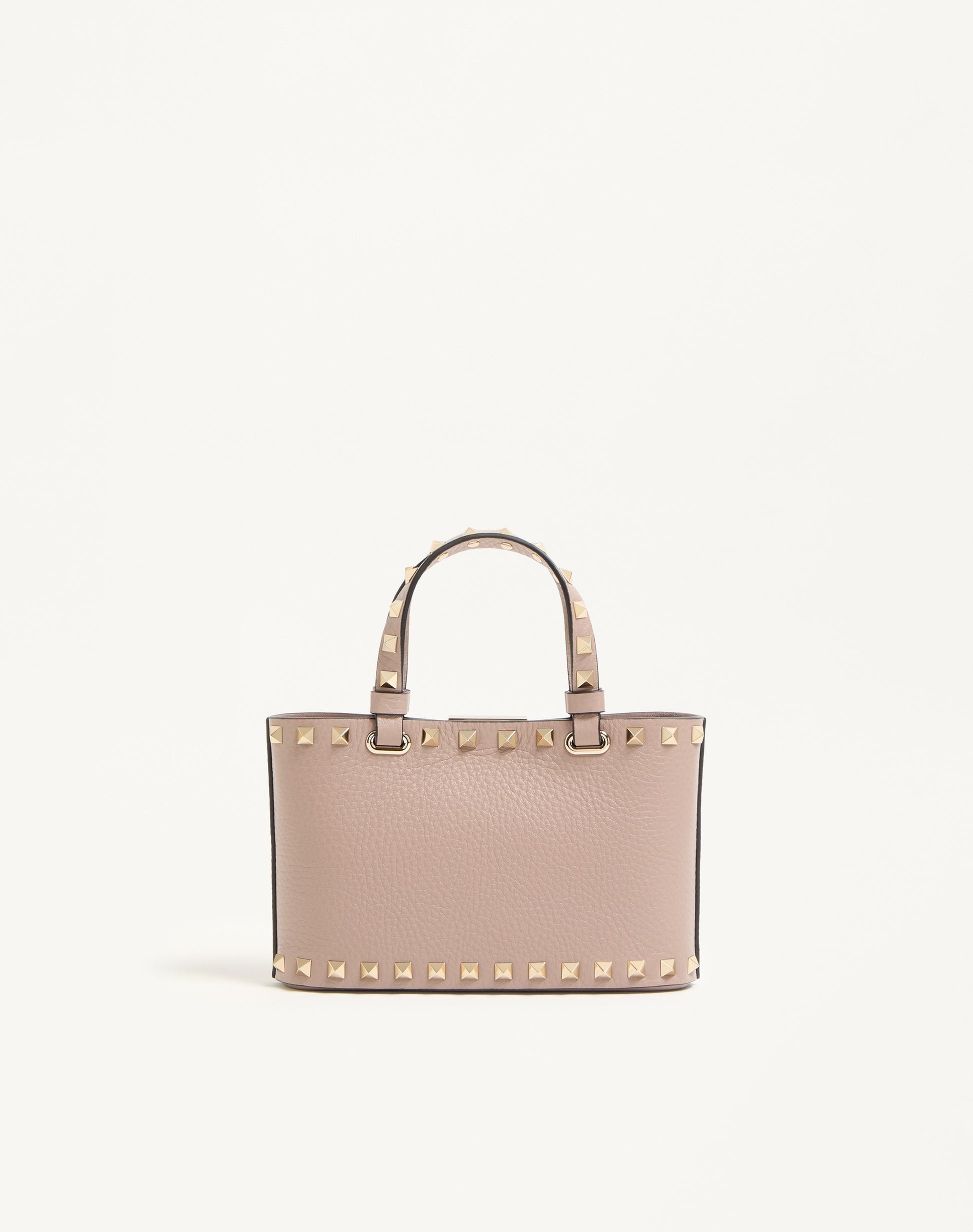 Rockstud Mini Shopping Bag In Grainy Calfskin