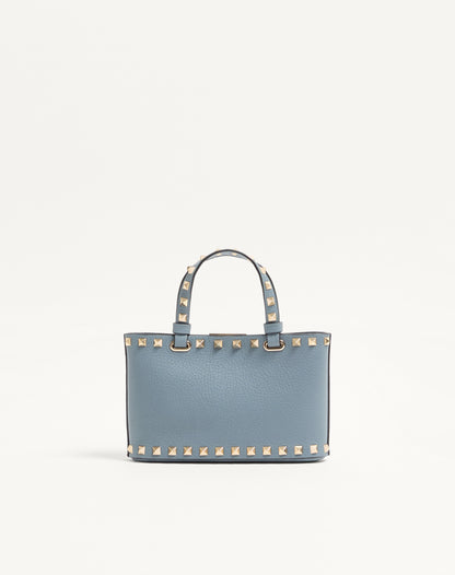 Rockstud Mini Shopping Bag In Grainy Calfskin