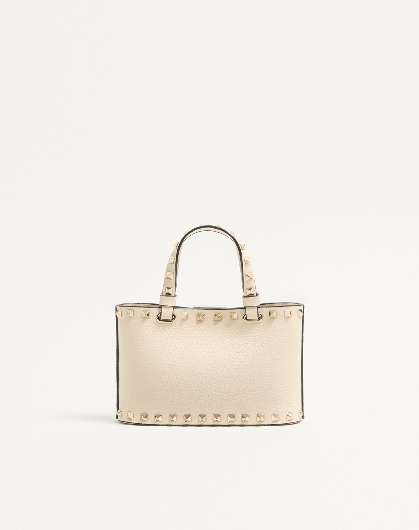 Rockstud Mini Shopping Bag In Grainy Calfskin