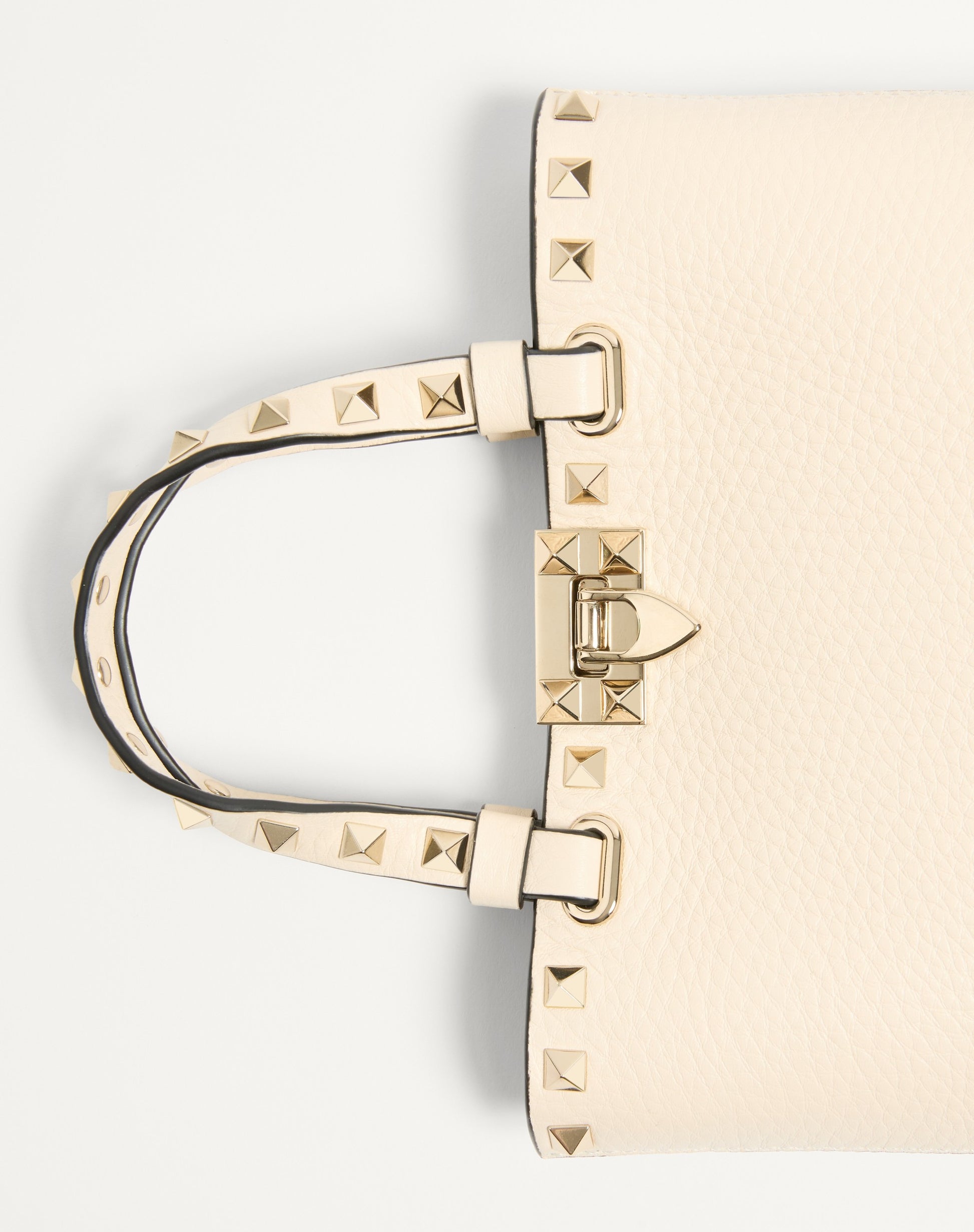 Rockstud Mini Shopping Bag In Grainy Calfskin