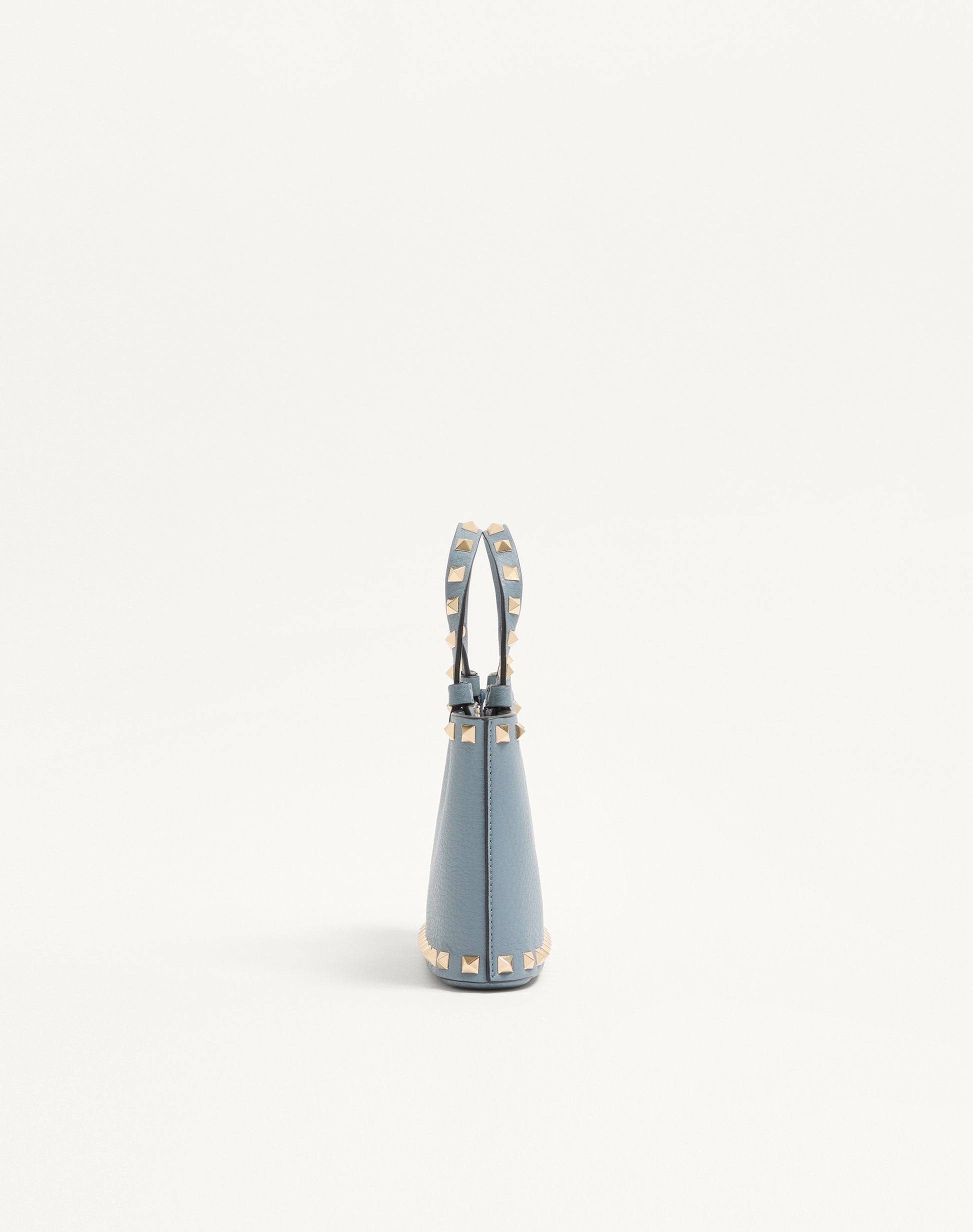 Rockstud Mini Shopping Bag In Grainy Calfskin