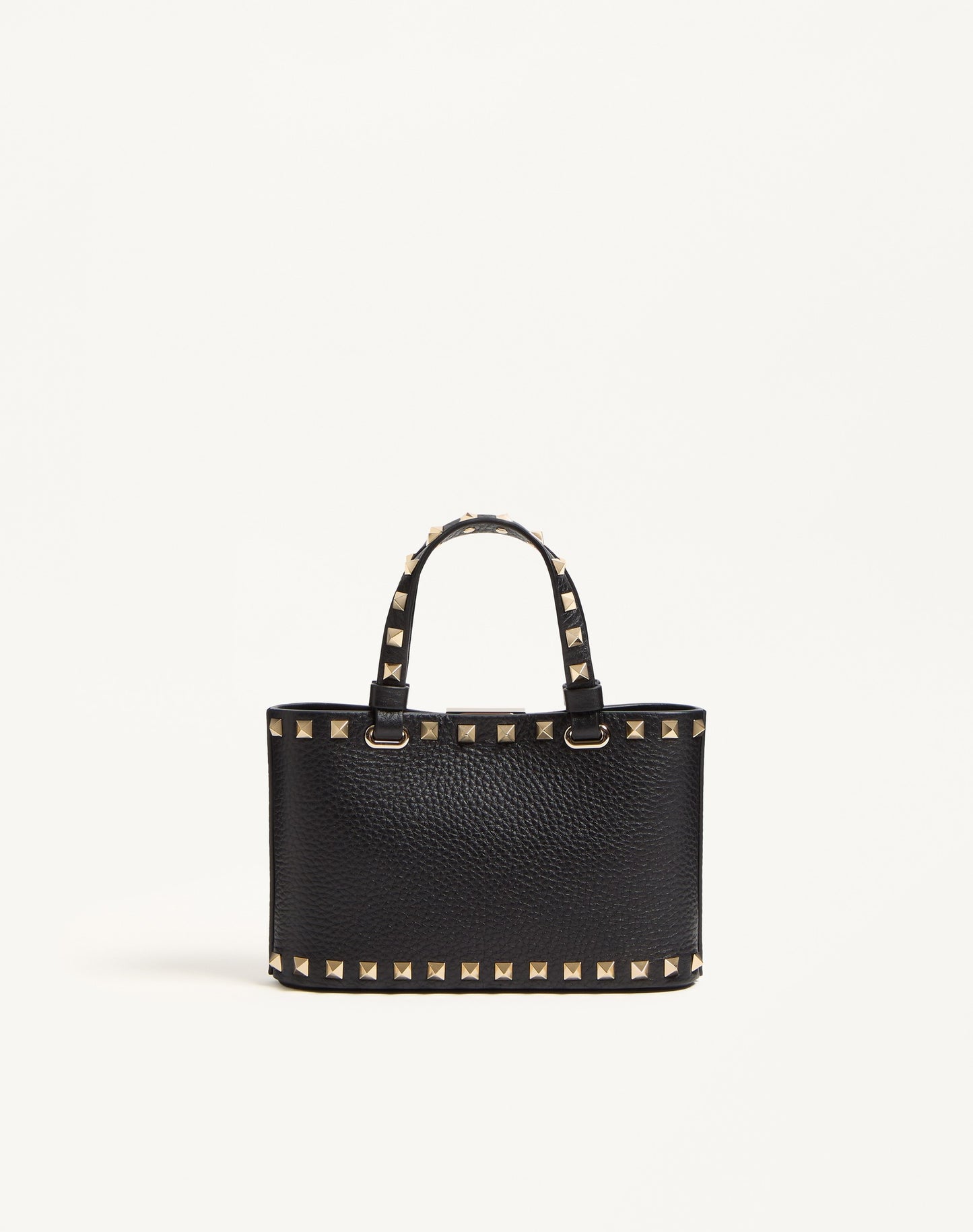 Rockstud Mini Shopping Bag In Grainy Calfskin