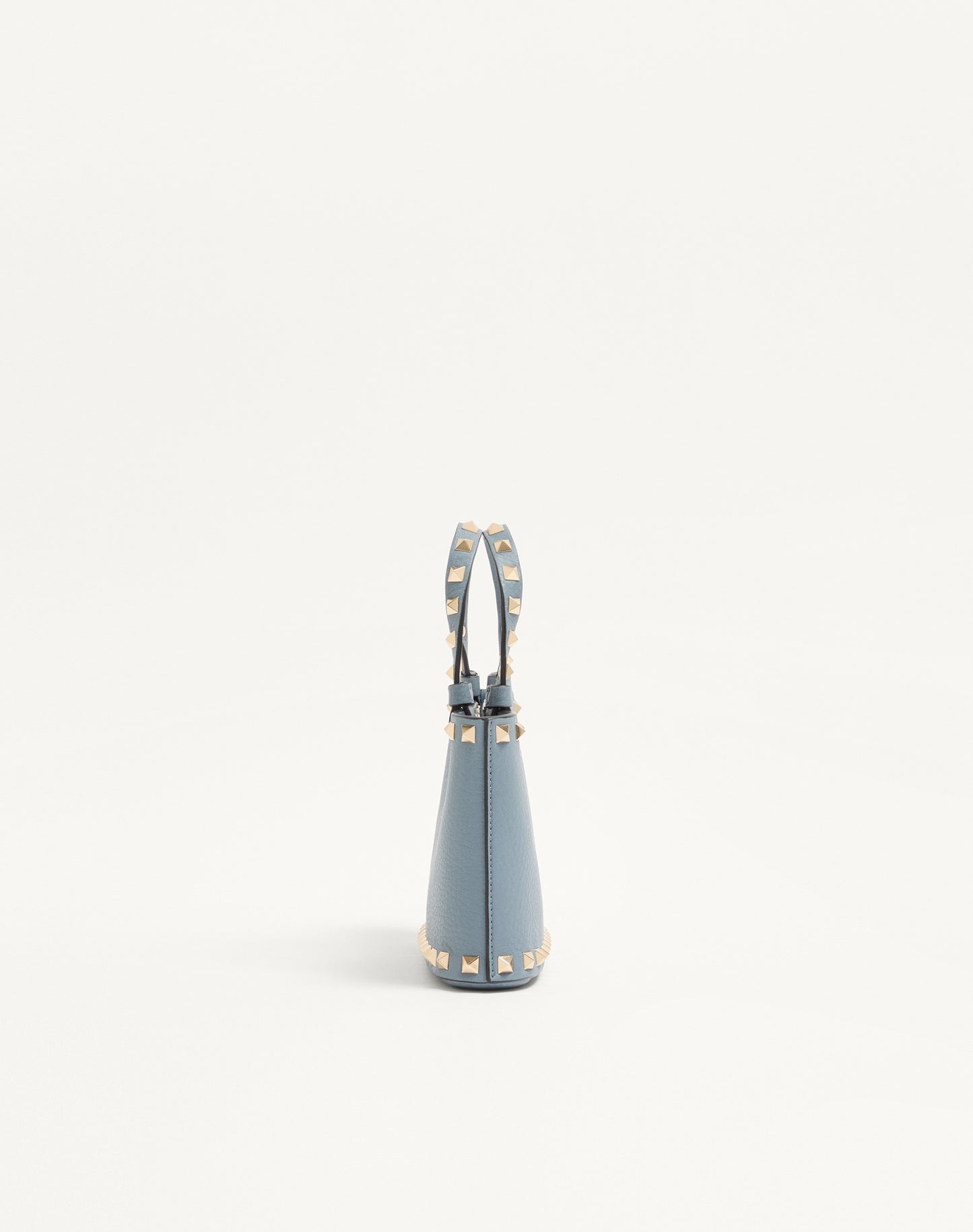 Rockstud Mini Shopping Bag In Grainy Calfskin