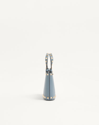 Rockstud Mini Shopping Bag In Grainy Calfskin