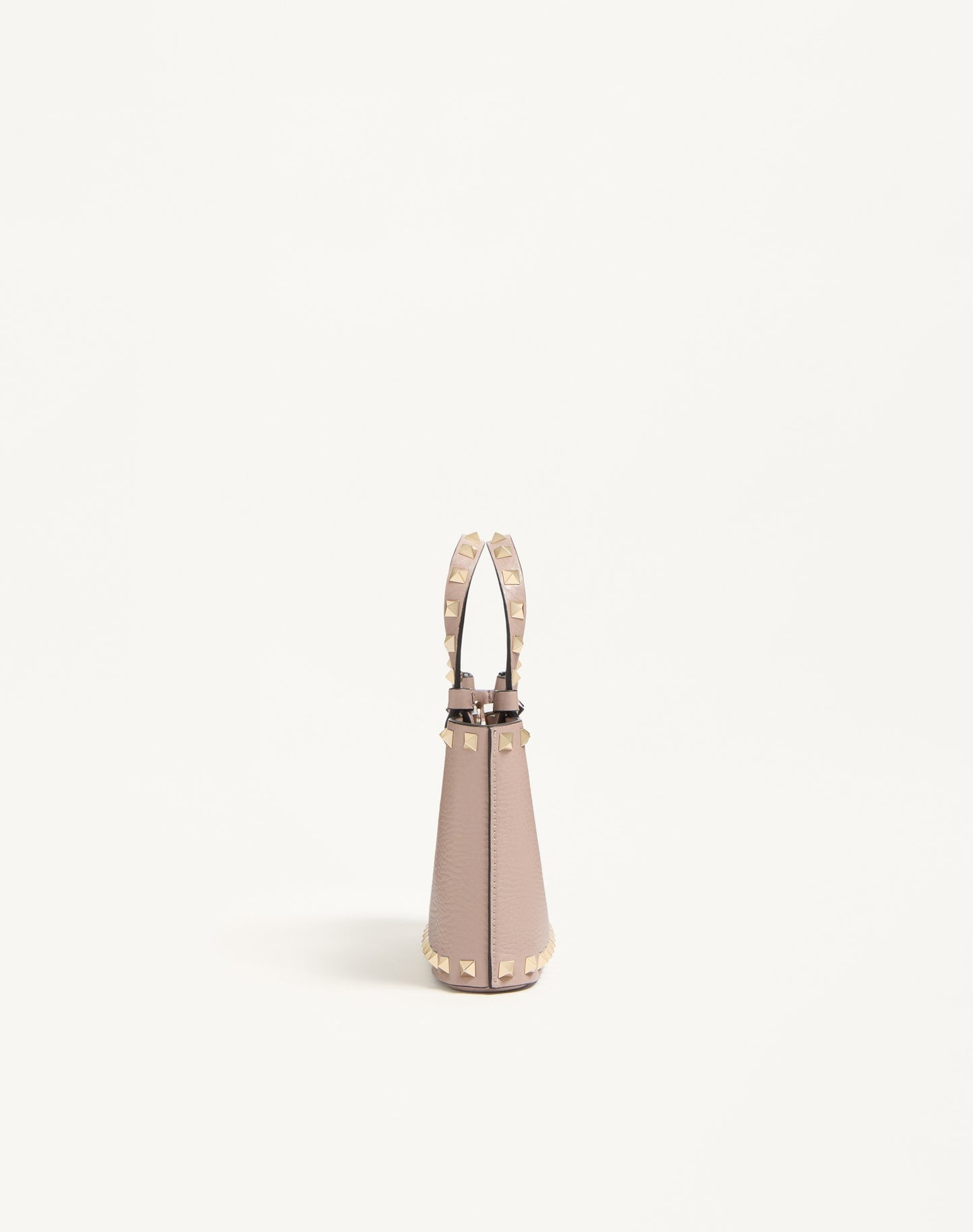 Rockstud Mini Shopping Bag In Grainy Calfskin
