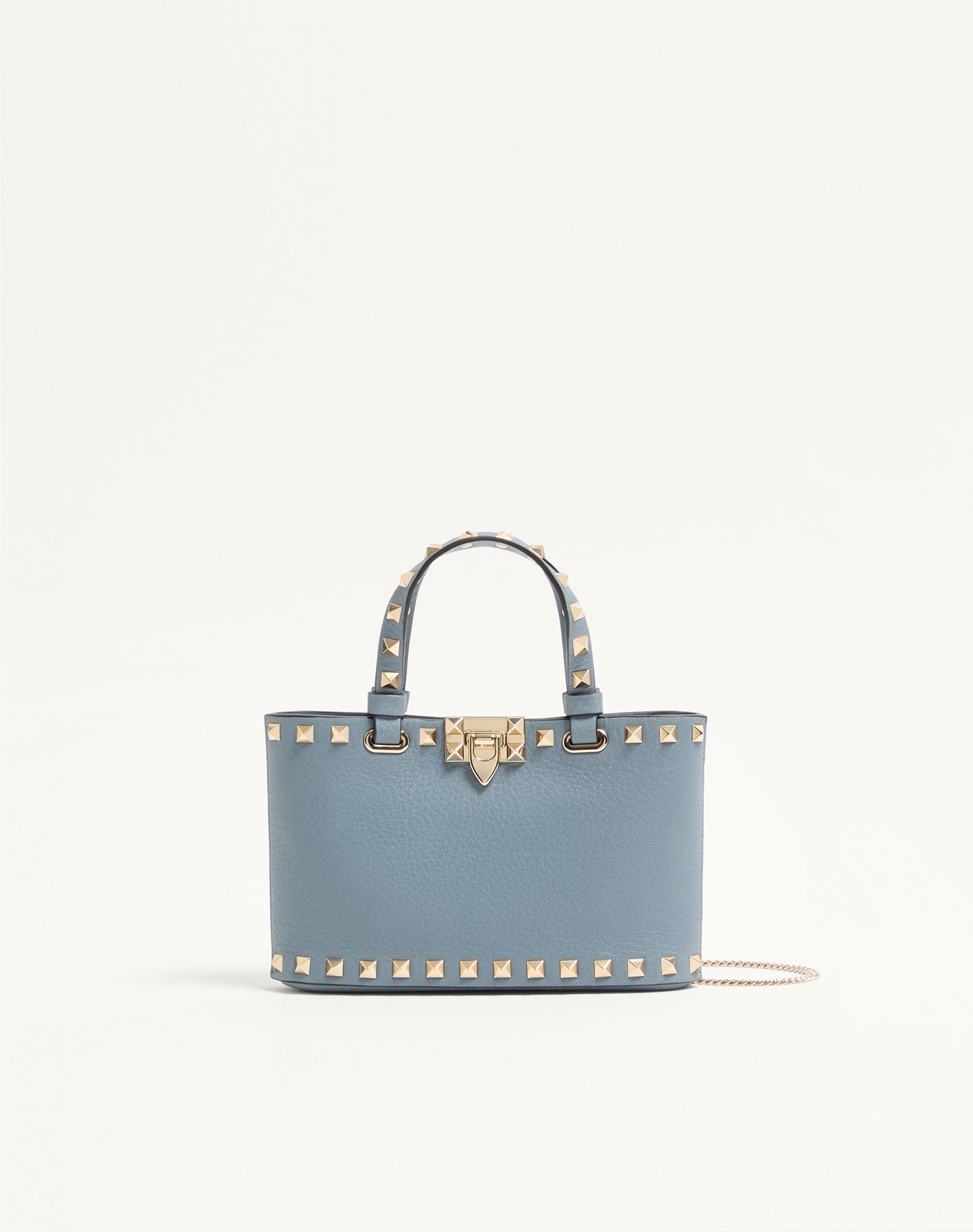 Rockstud Mini Shopping Bag In Grainy Calfskin
