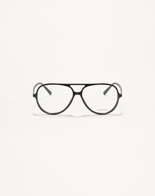 Round Acetate Eyewear in Black