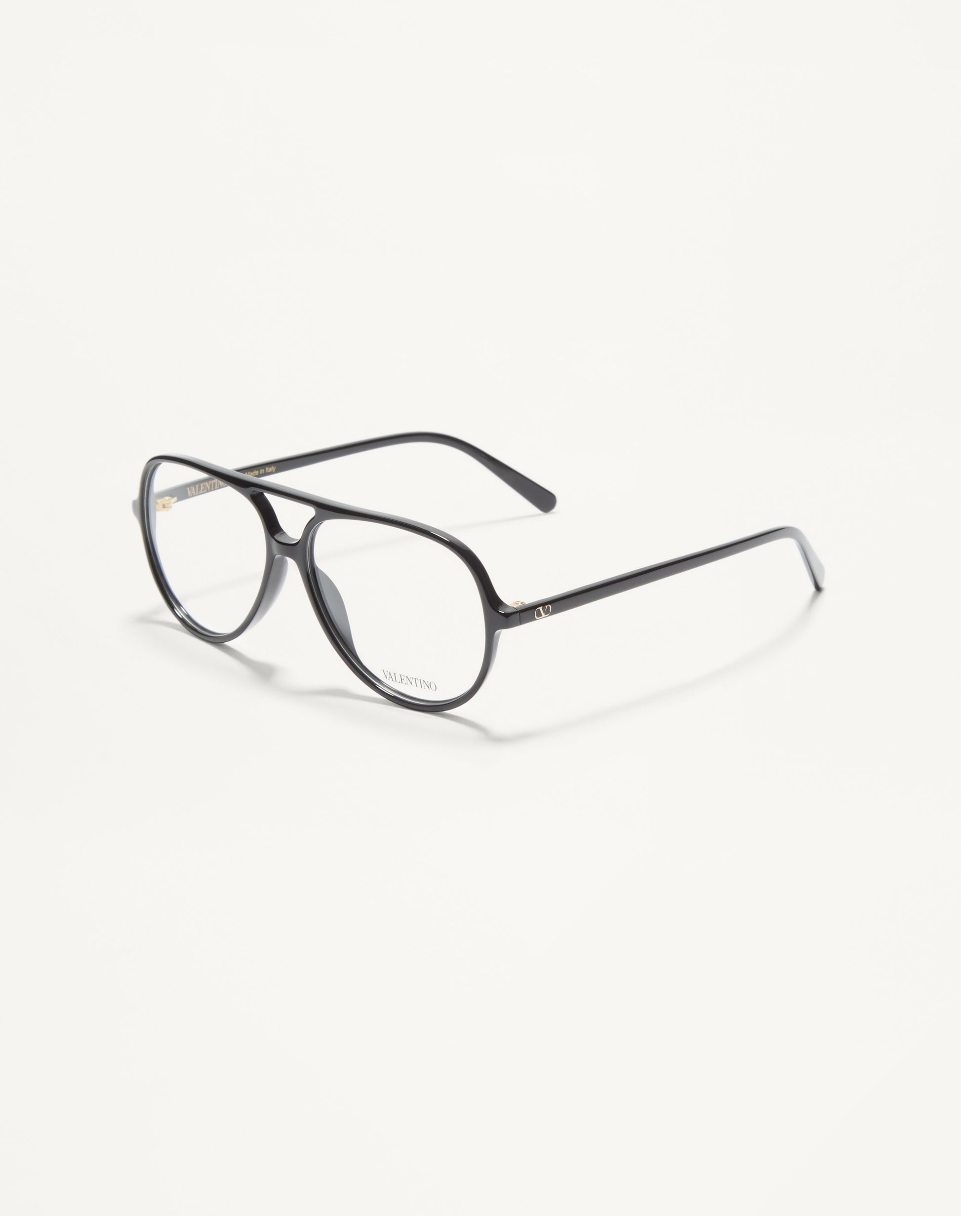 Round Acetate Eyewear in Black
