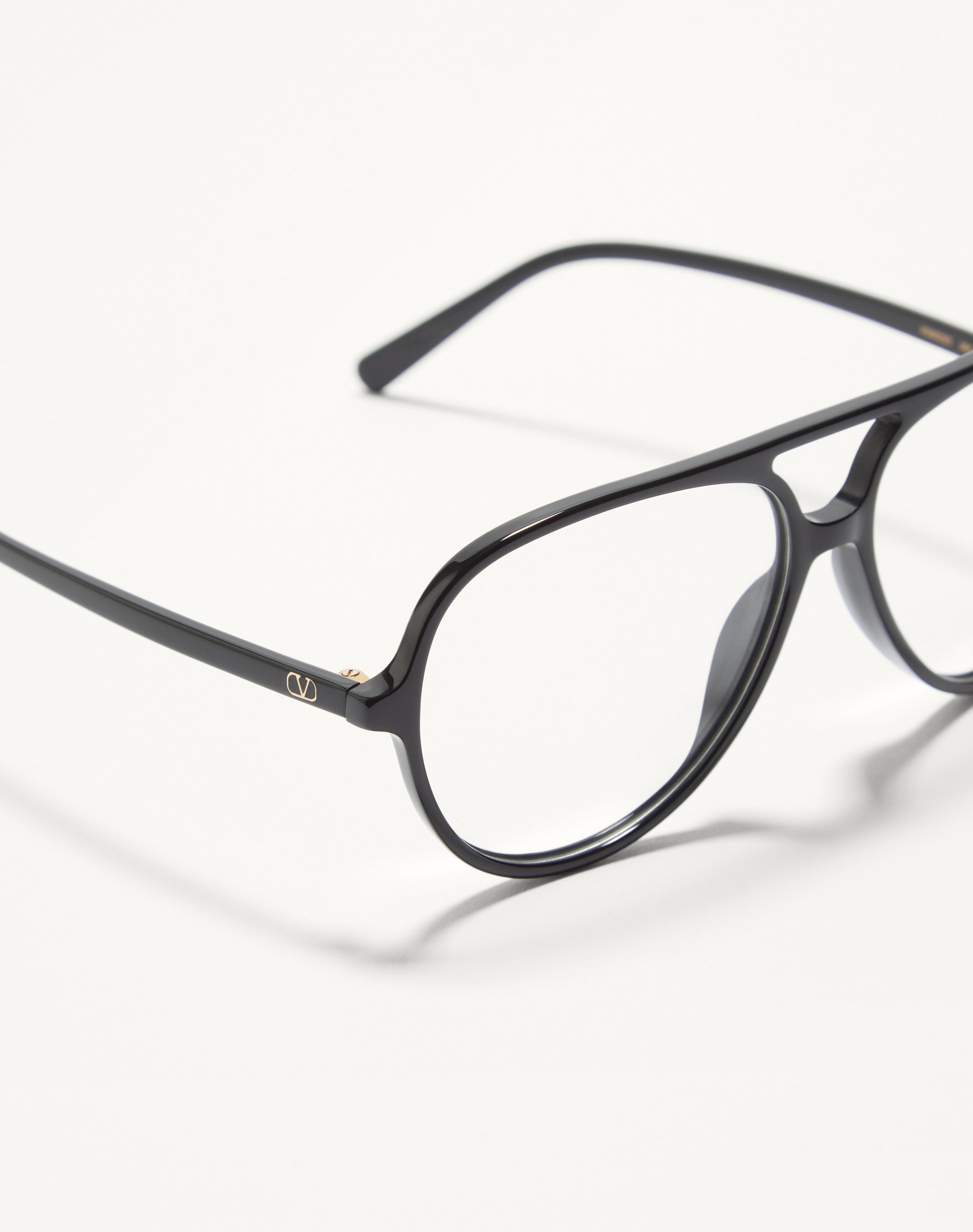 Round Acetate Eyewear in Black