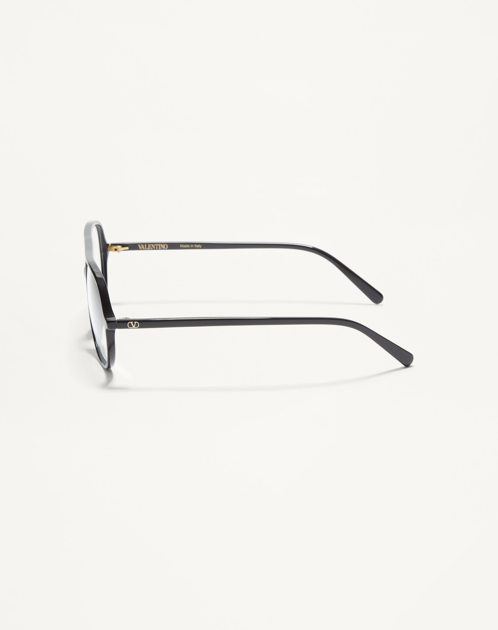 Round Acetate Eyewear in Black