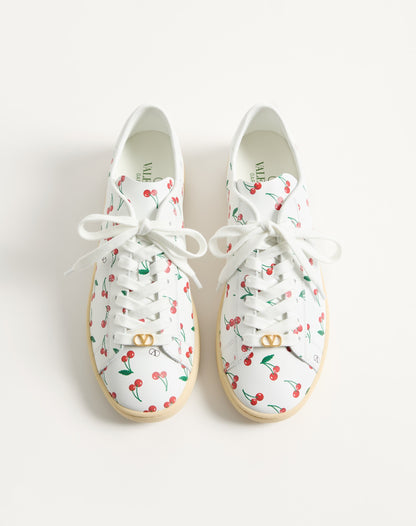 Royco Sneaker In Nappa Calfskin With Cherryfic Pattern