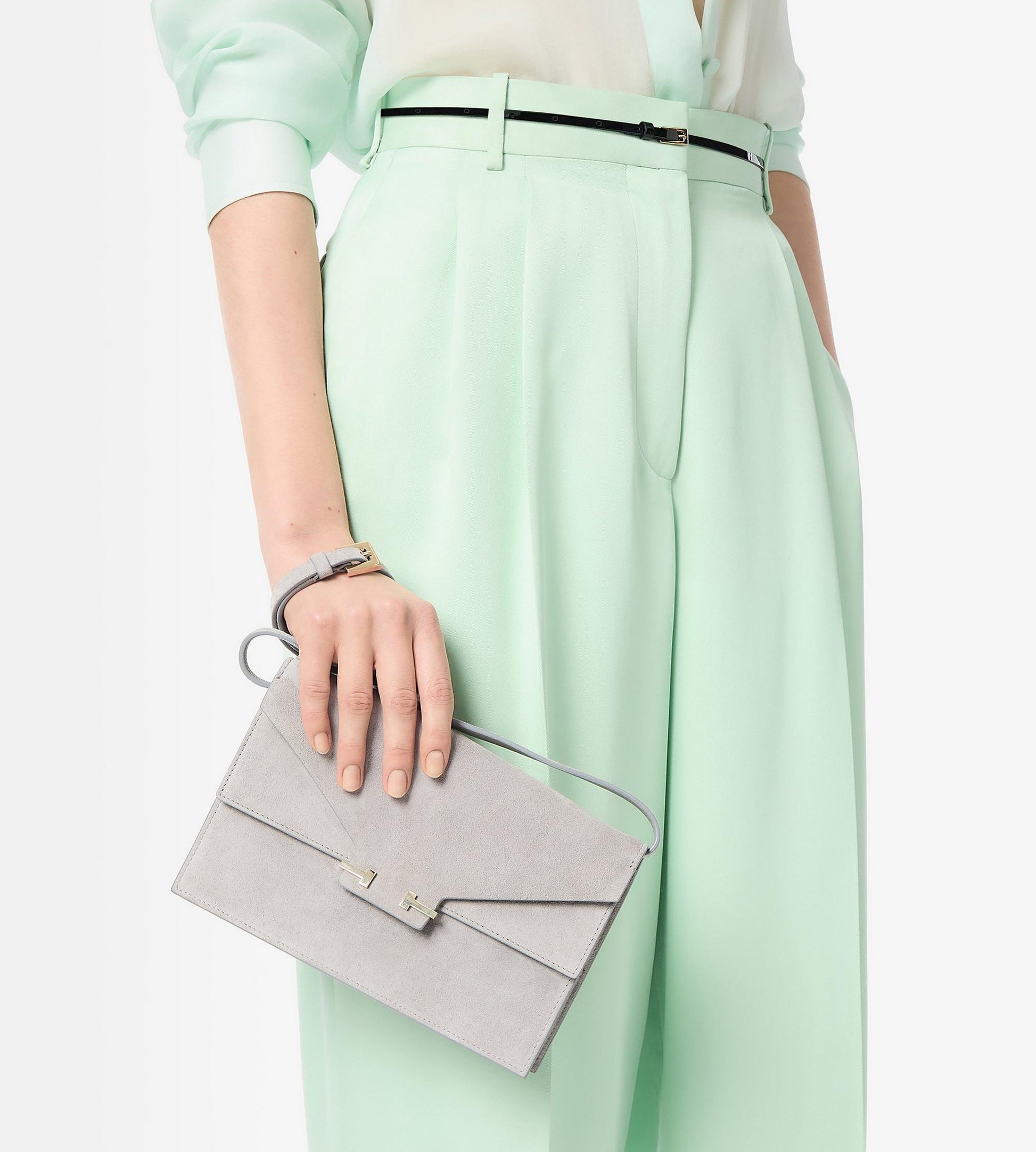 Suede Leather Aube Mini Bag
