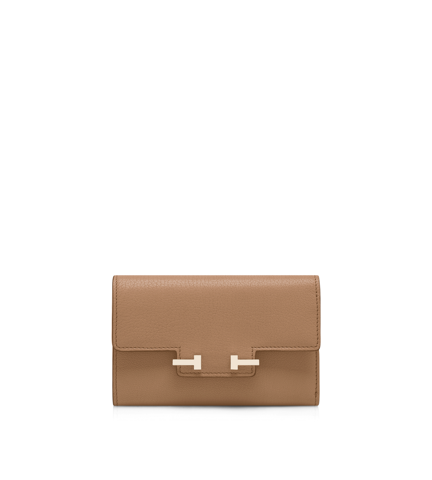 Supple Grain Leather Aube Compact Wallet