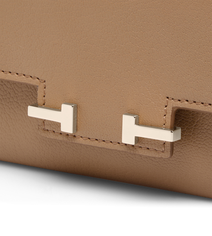 Supple Grain Leather Aube Compact Wallet