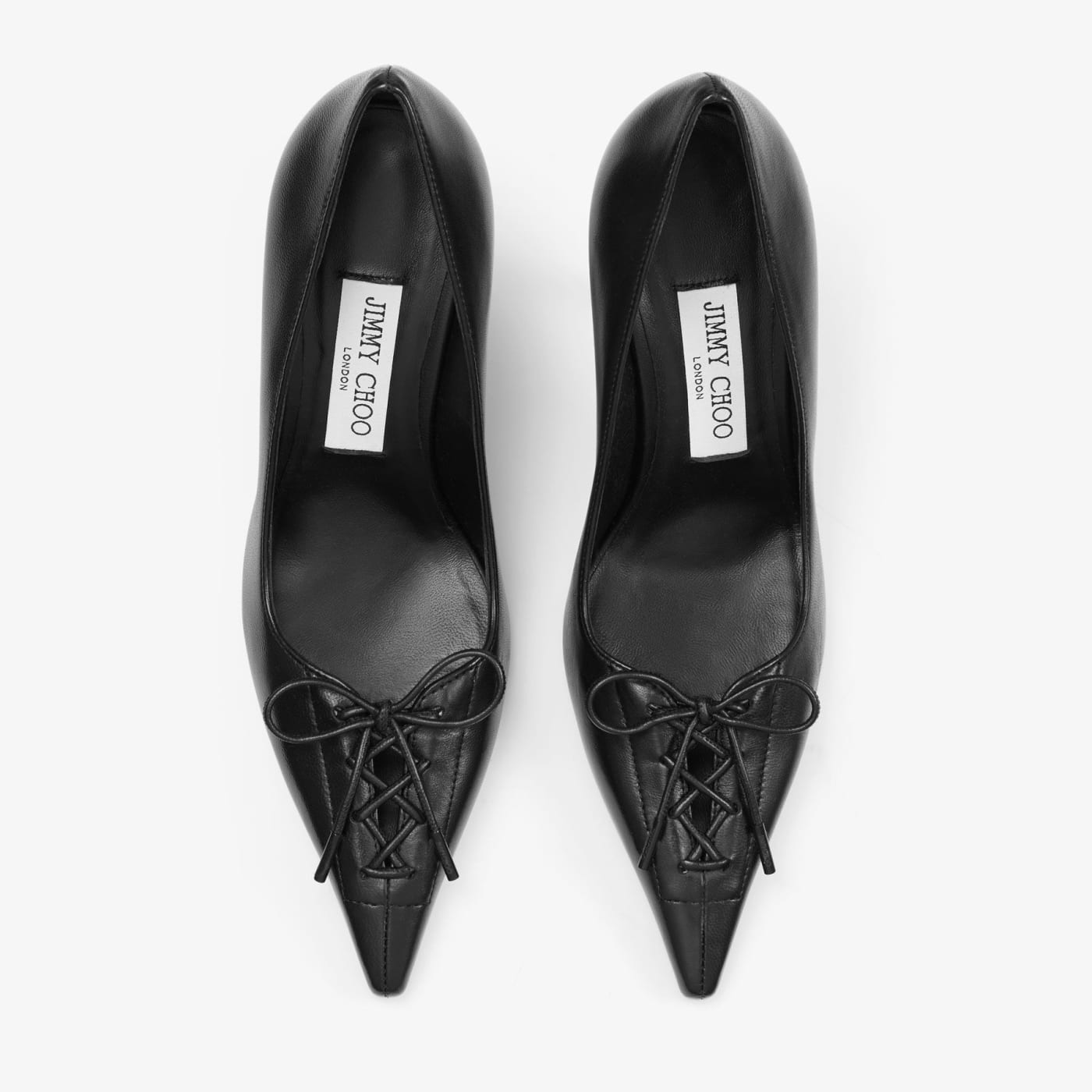 Scarlett 95 Black Nappa Leather Pumps