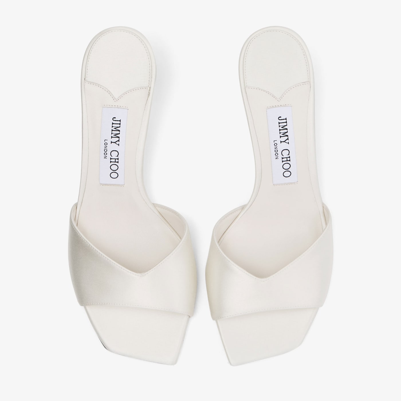 Skye 70 Ivory Satin Sandals