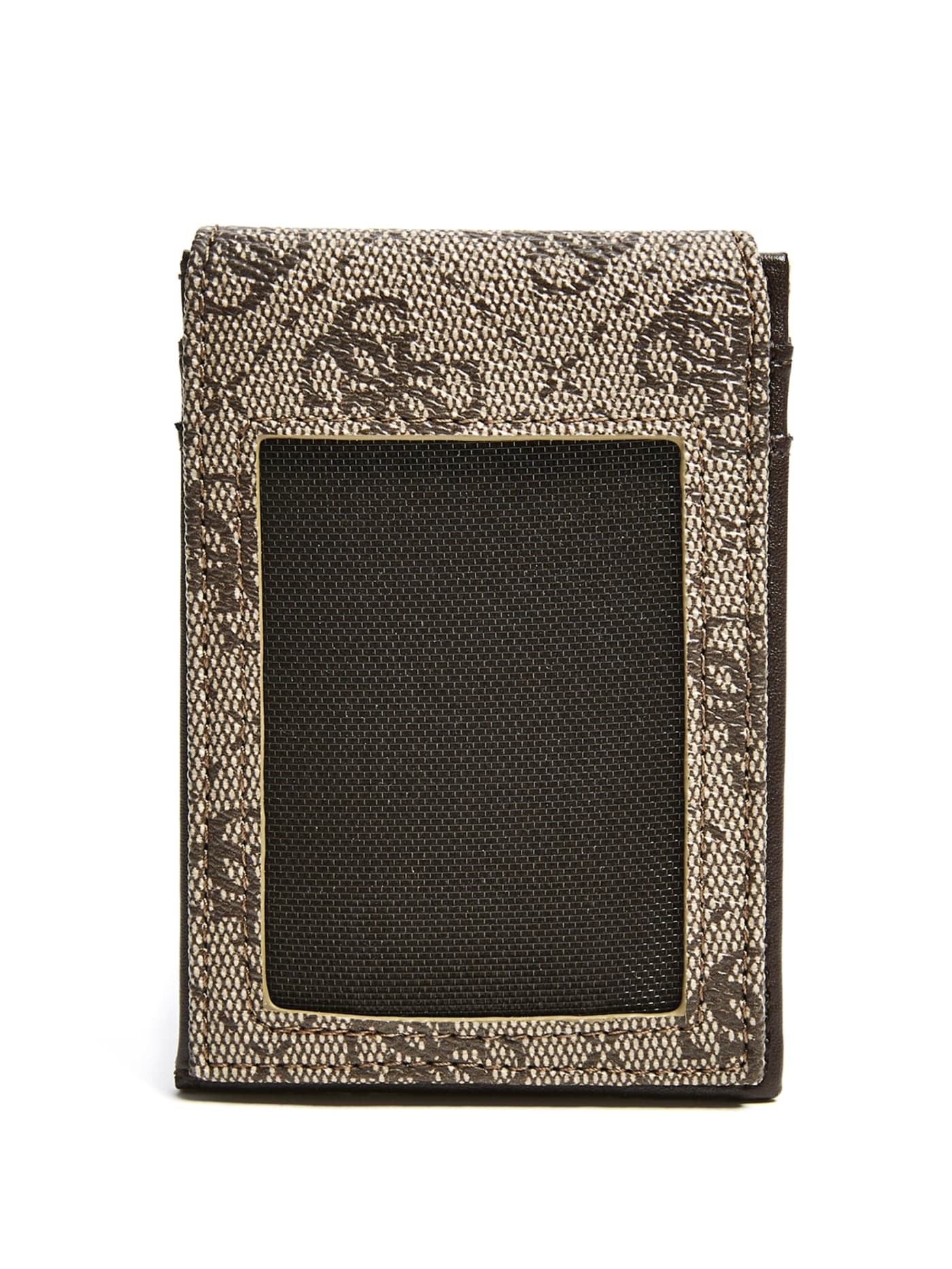 Don Logo-Print Magnetic Card Case