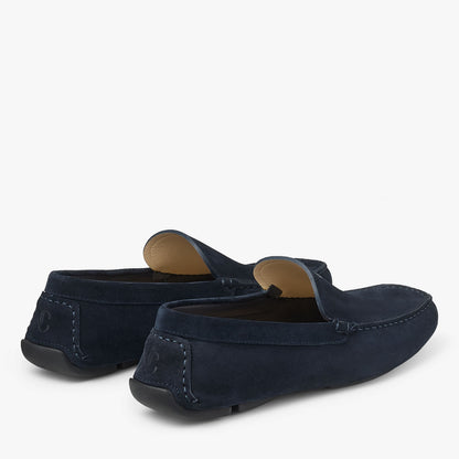 Stanly Driver Navy Reverse Suede Driver