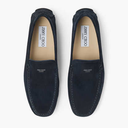 Stanly Driver Navy Reverse Suede Driver