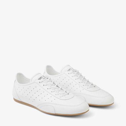 Sunny F White and Gum Leather Mix Low Top Trainers