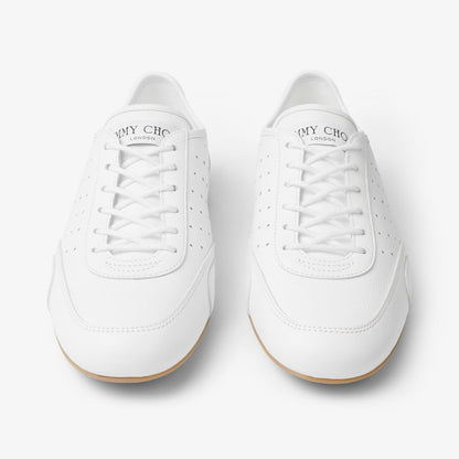 Sunny F White and Gum Leather Mix Low Top Trainers