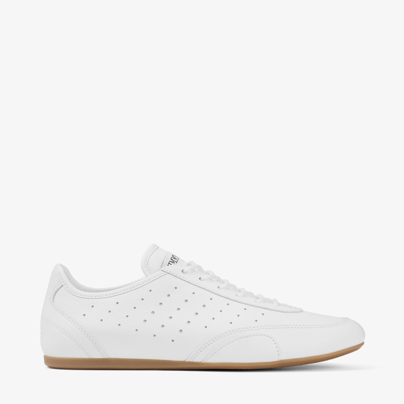 Sunny F White and Gum Leather Mix Low Top Trainers