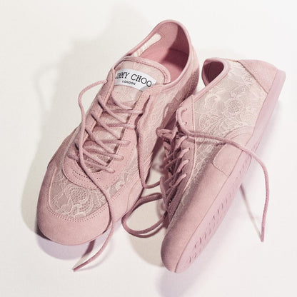 Sunny F Rose Leather Mix and Jimmy Choo Lace Low Top Trainers