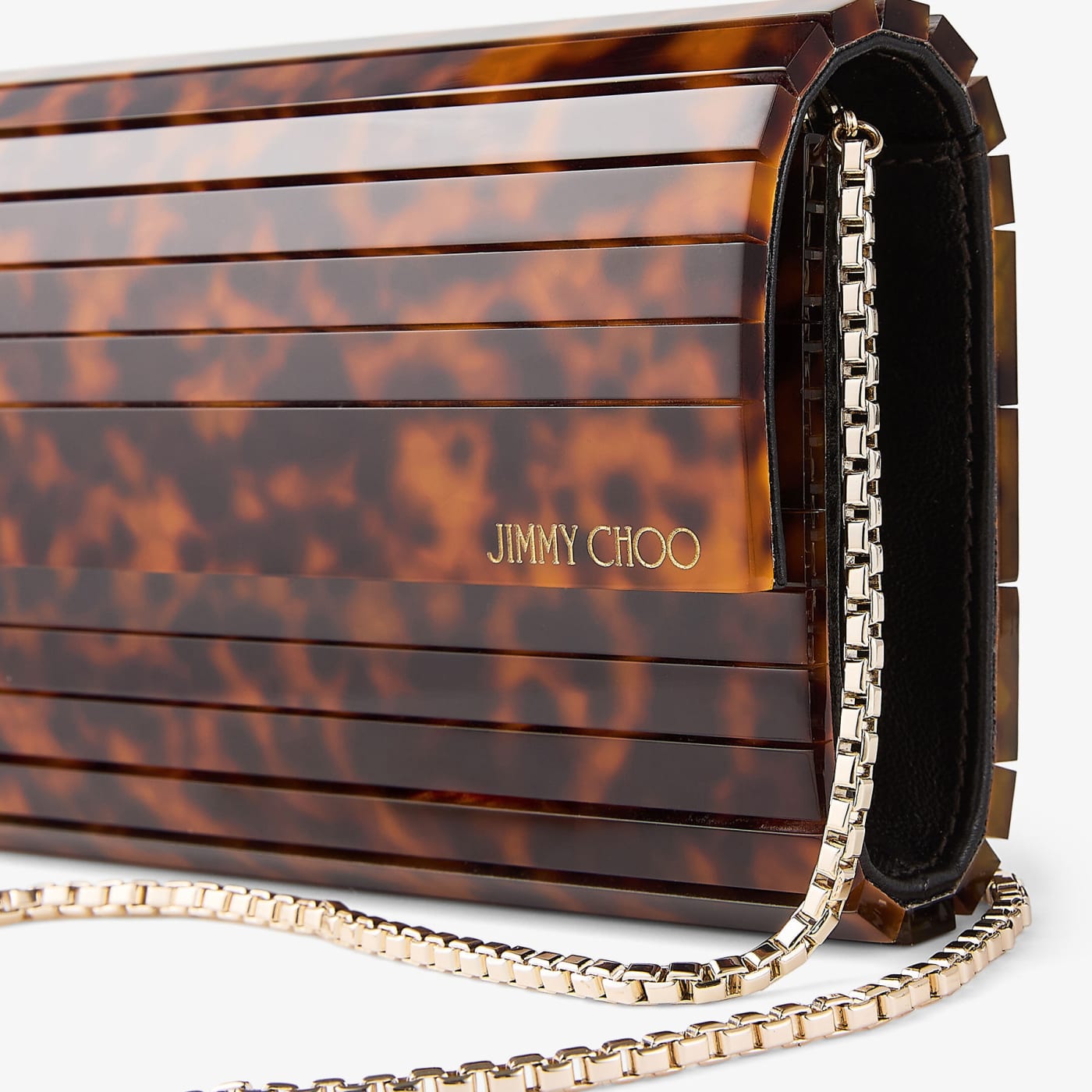 Sweetie Tortoiseshell Acrylic Clutch Bag
