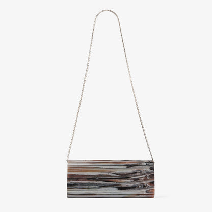 Sweetie Grey Mix Marble Effect Acrylic Clutch Bag