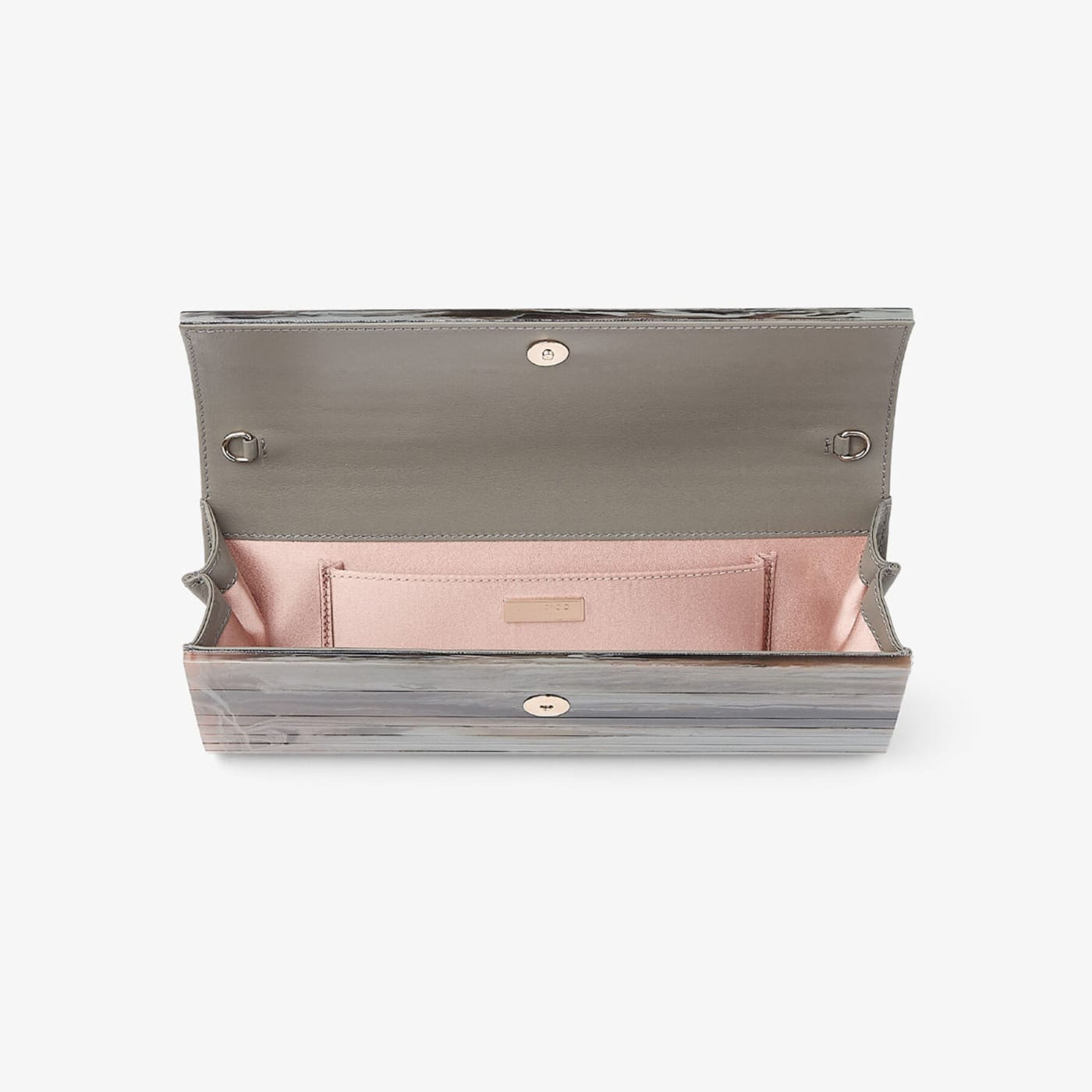 Sweetie Grey Mix Marble Effect Acrylic Clutch Bag