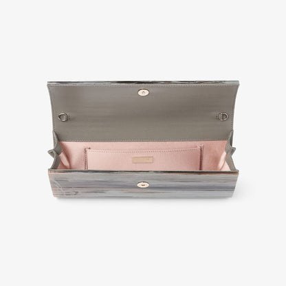 Sweetie Grey Mix Marble Effect Acrylic Clutch Bag