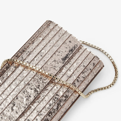 Sweetie Ballet Pink Shadow Coarse Glitter Acrylic Clutch Bag