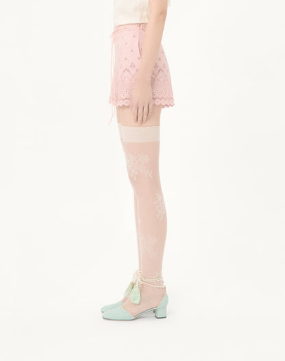 Sangallo Shorts With Fleur A Jours Daisy Pattern