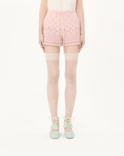 Sangallo Shorts With Fleur A Jours Daisy Pattern
