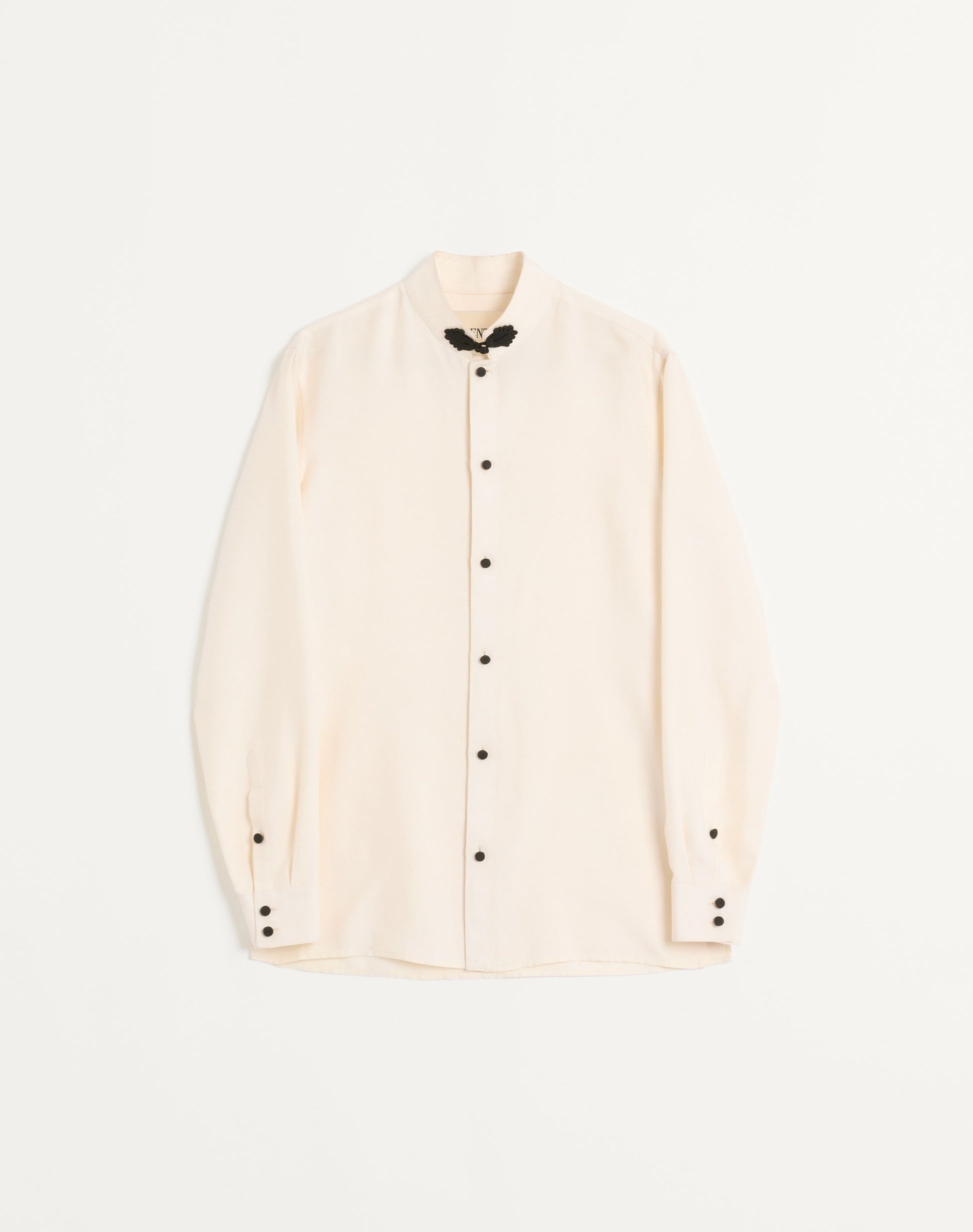 Silk Shantung Shirt With Toggle