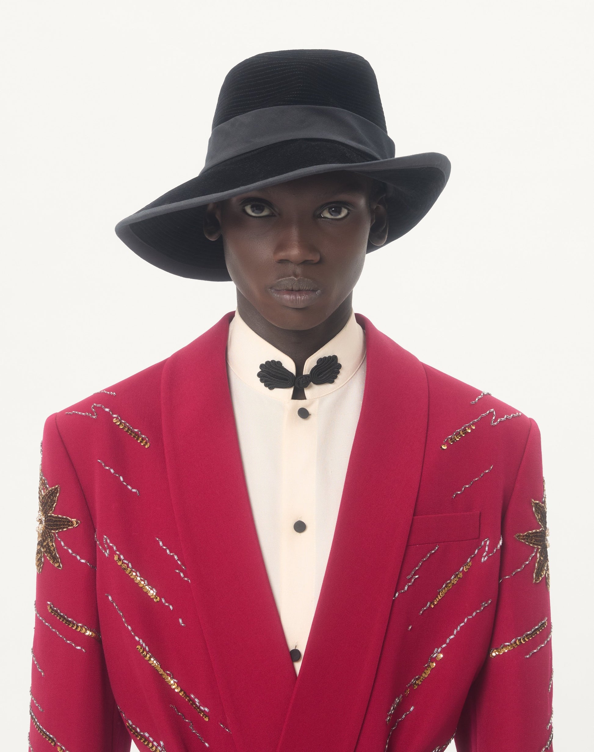 Silk Shantung Shirt With Toggle