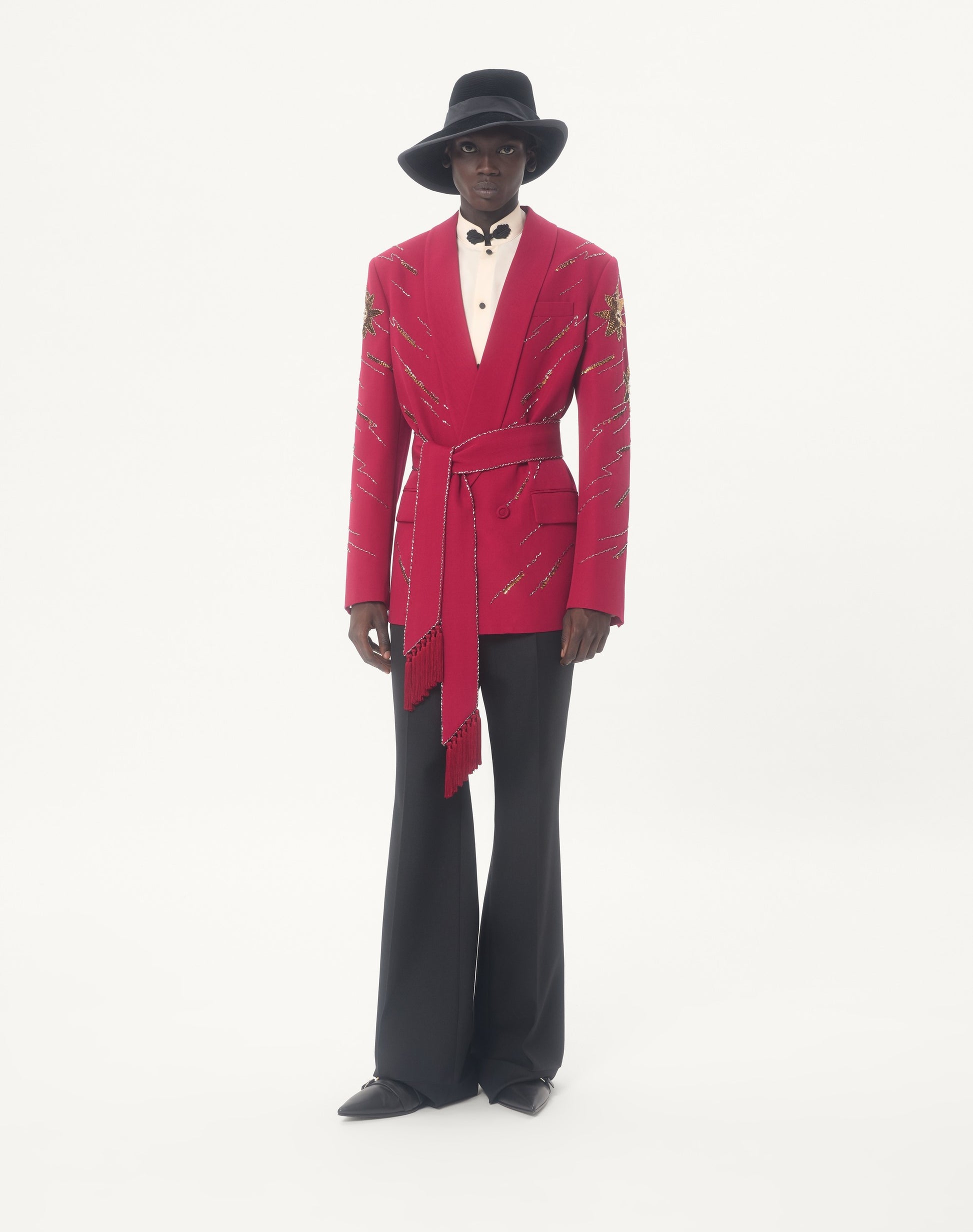 Silk Shantung Shirt With Toggle