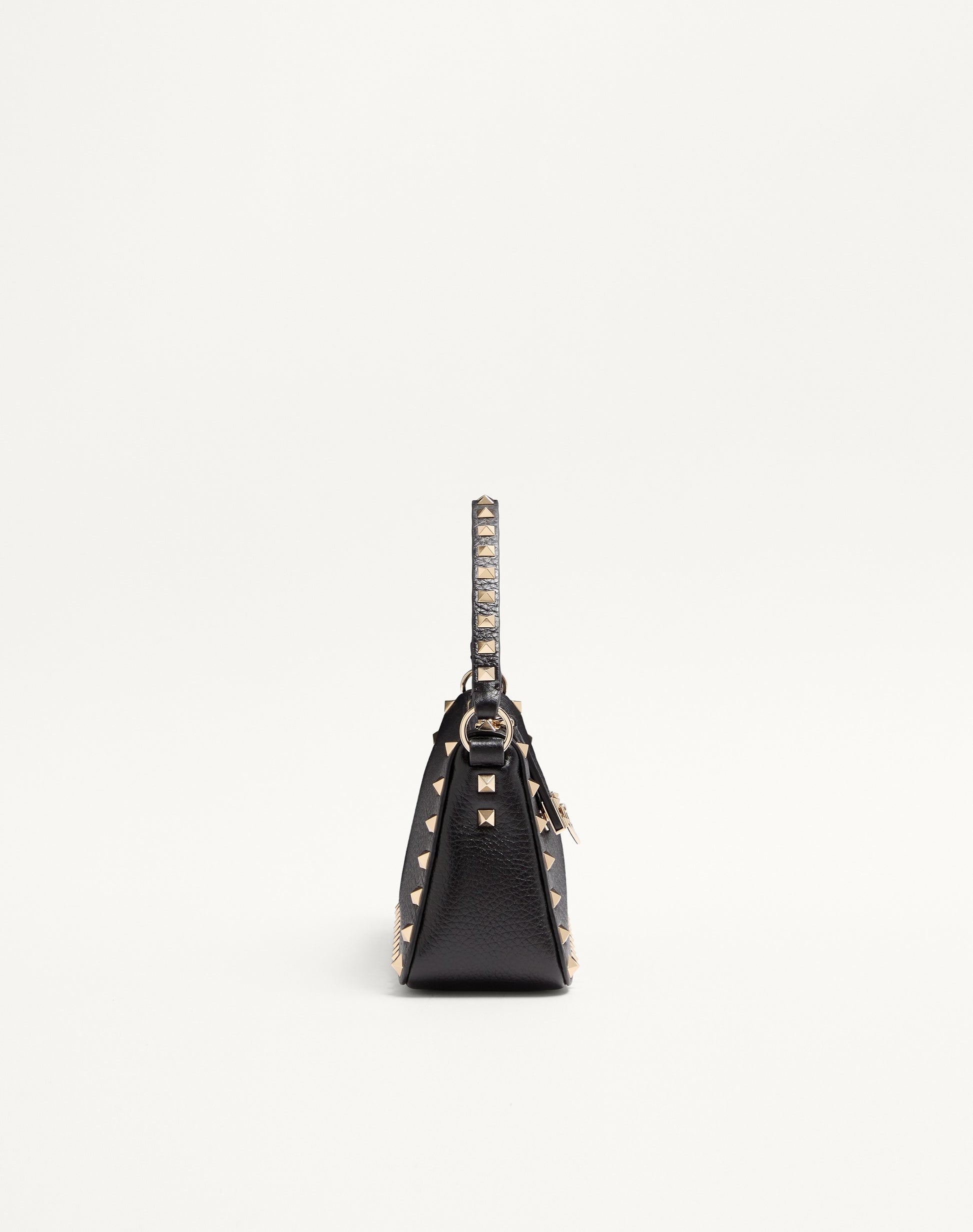 Small Rockstud Grainy Calfskin Crossbody Bag