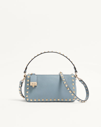 Small Rockstud Grainy Calfskin Crossbody Bag