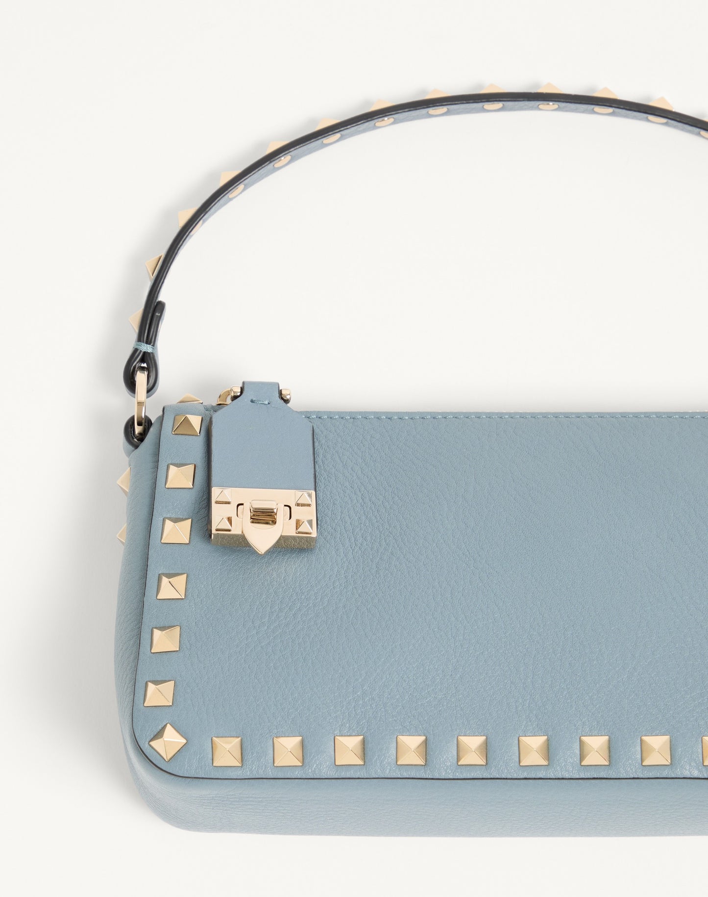 Small Rockstud Grainy Calfskin Crossbody Bag