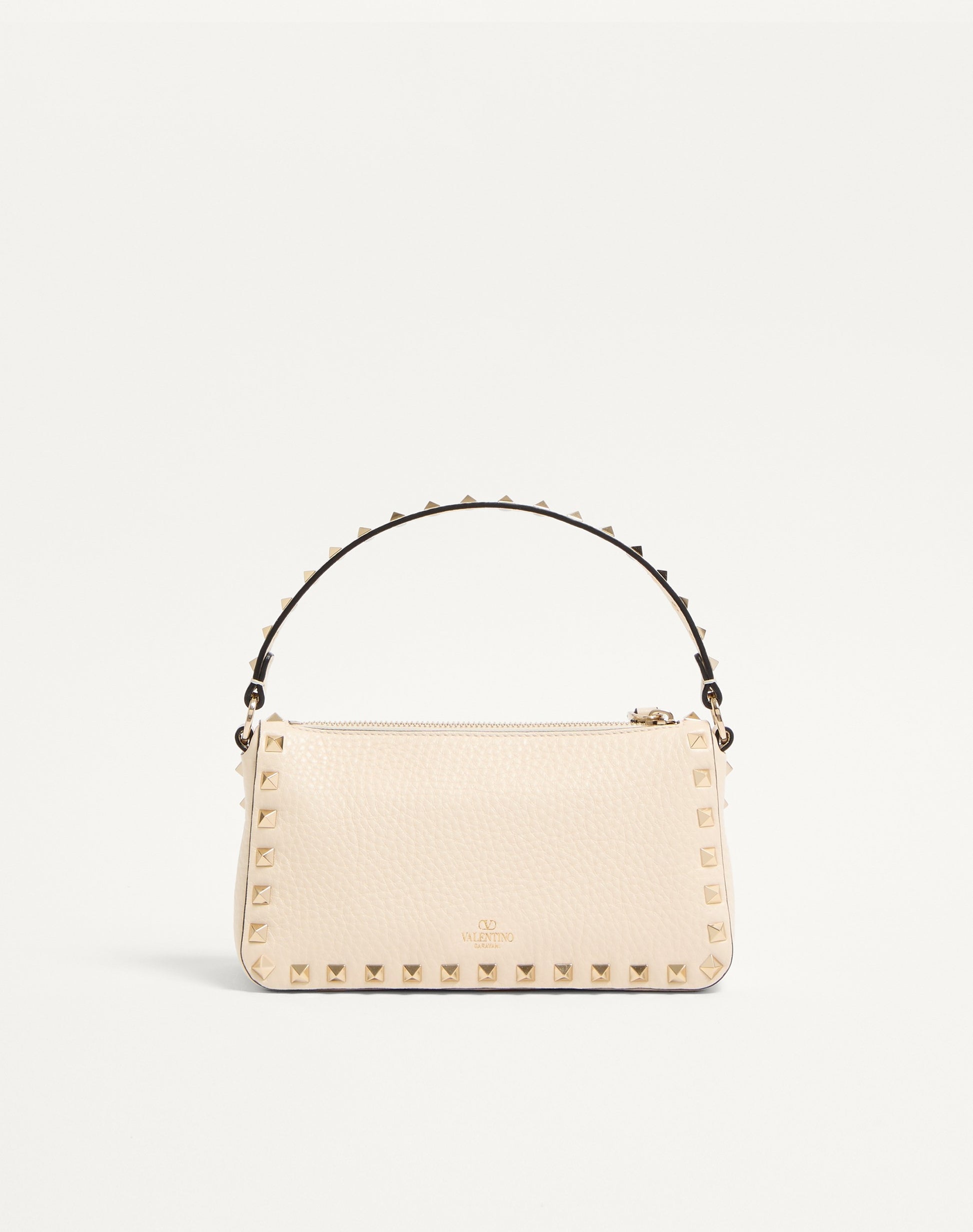 Small Rockstud Grainy Calfskin Crossbody Bag
