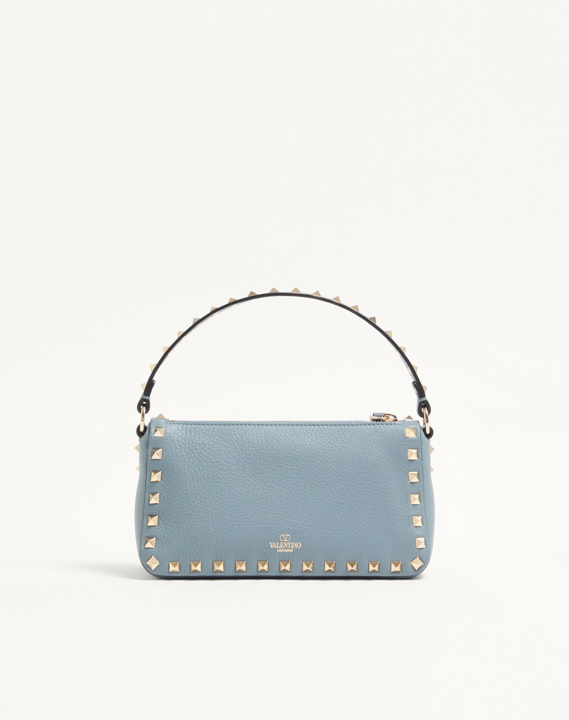Small Rockstud Grainy Calfskin Crossbody Bag