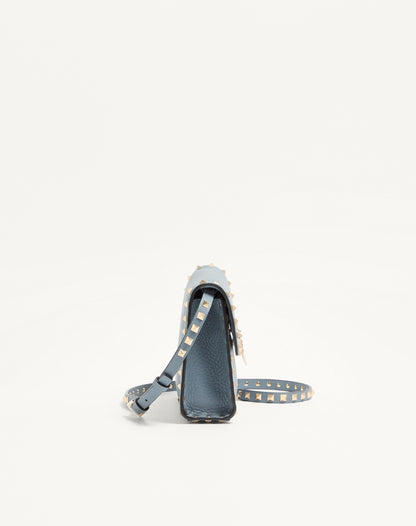 Small Rockstud Grainy Calfskin Crossbody Bag