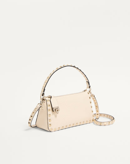 Small Rockstud Grainy Calfskin Crossbody Bag