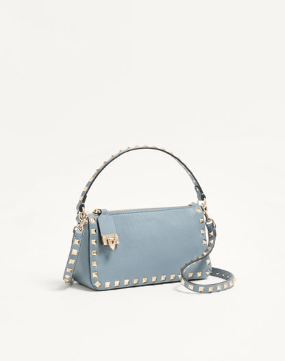 Small Rockstud Grainy Calfskin Crossbody Bag